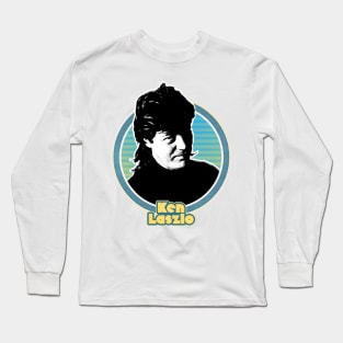 Ken Laszlo /// Retro Italo 80s Fan Design Long Sleeve T-Shirt